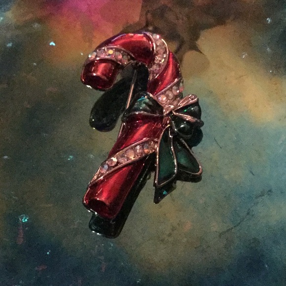 🌹NWT Liz Claiborne Rhinestone Holiday Brooch🌹 - Picture 3 of 4